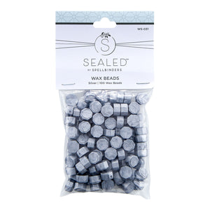 Silver Wax Beads from from the Sealed by Spellbinders Collection