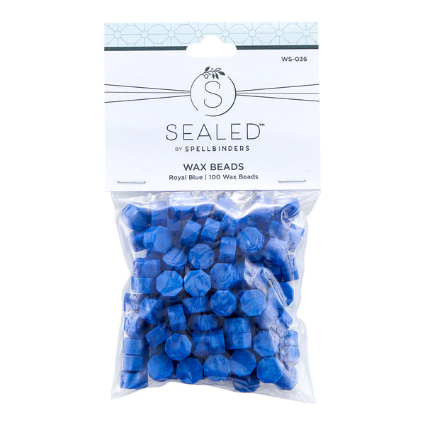 Royal Blue Wax Beads from the Sealed by Spellbinders Collection