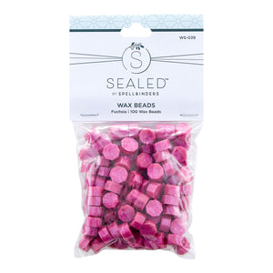 Fuchsia Wax Beads from the Sealed by Spellbinders Collection