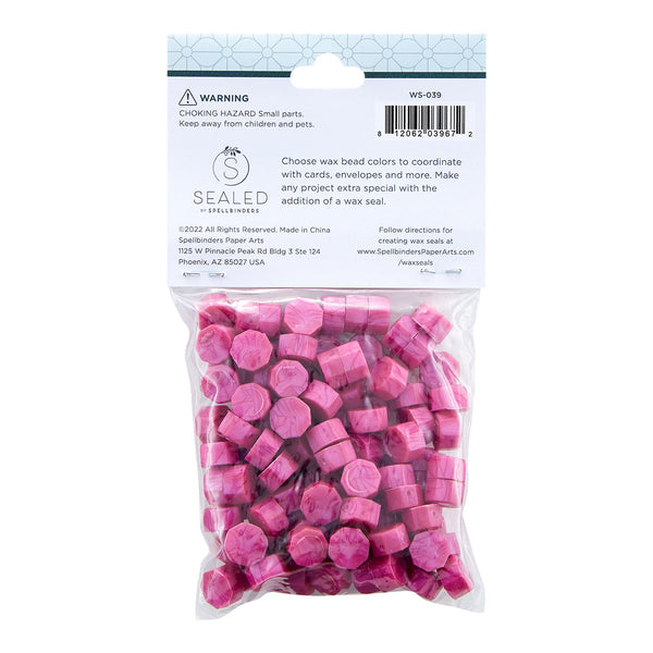 Fuchsia Wax Beads from the Sealed by Spellbinders Collection