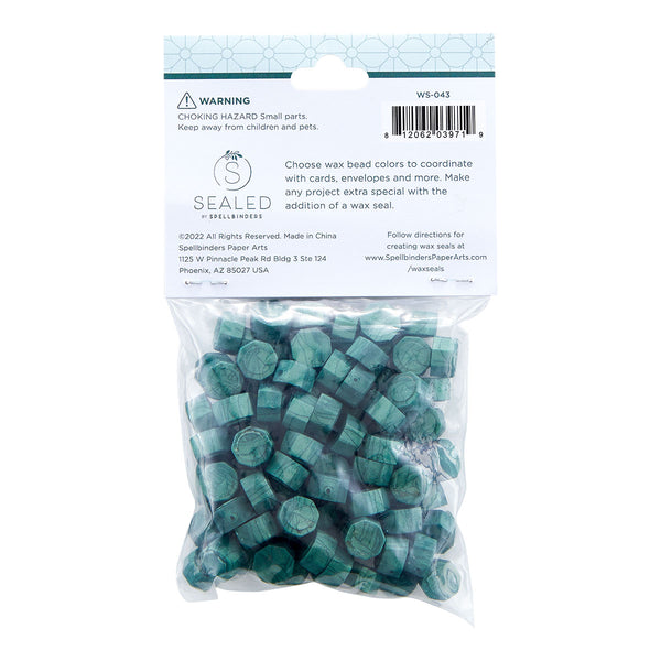 Green Wax Beads from the Sealed by Spellbinders Collection