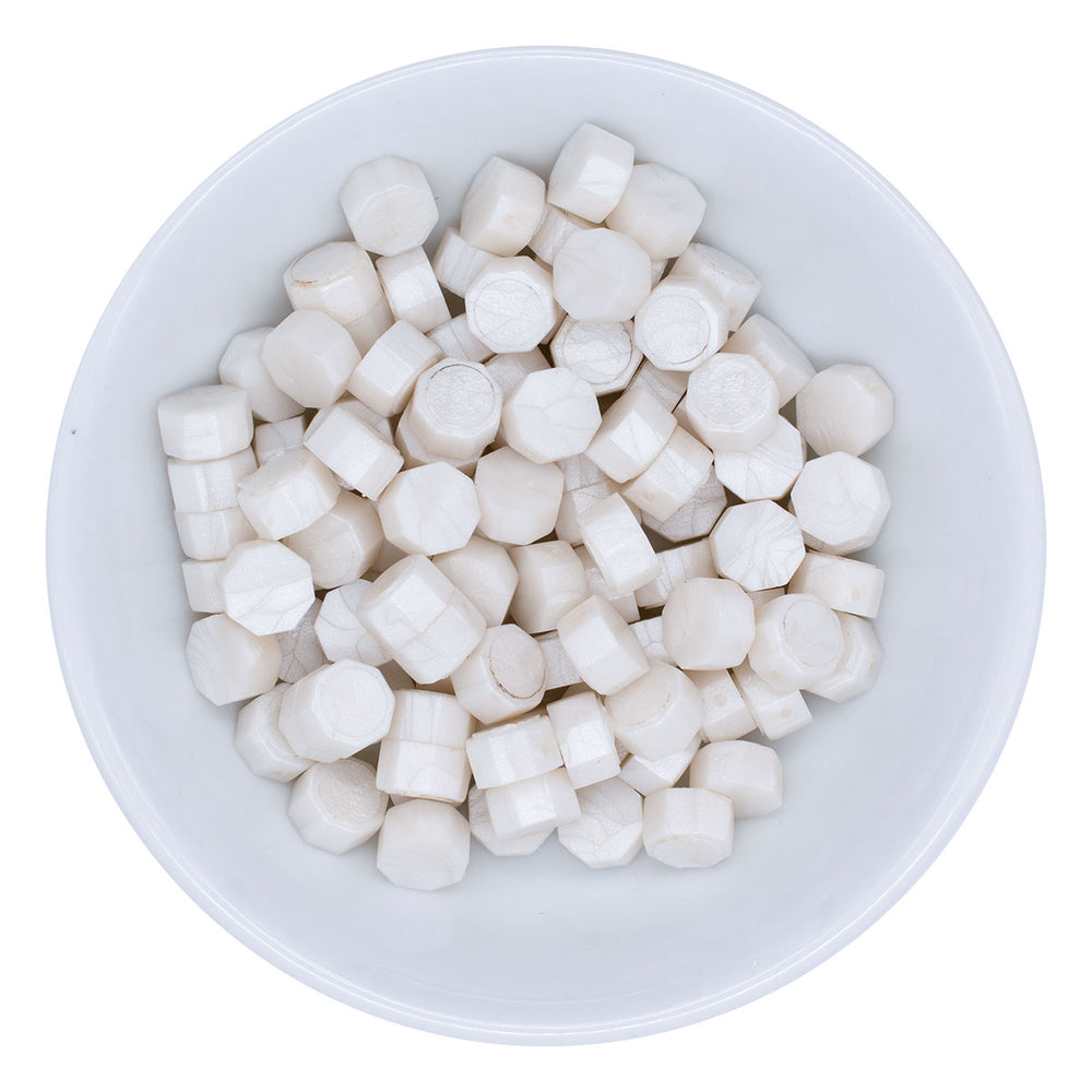 Pearl White Wax Beads from the Sealed by Spellbinders Collection