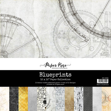 Paper Rose - Blueprints 12x12 Paper Collection