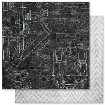 Paper Rose - Blueprints 12x12 Paper Collection